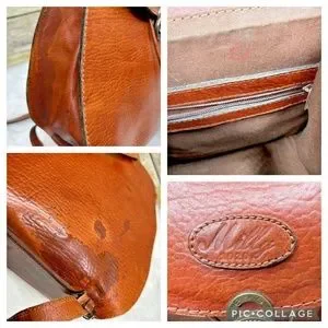 Milly | Bags | Milly 92 Tan Brown Genuine Leather Drawstring  display picture 3